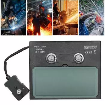 Solar Pro Автоматический затемняющийся сварочный шлем Маска Линза Автоматический фильтр Бленда для сварочного оборудования Аксессуары