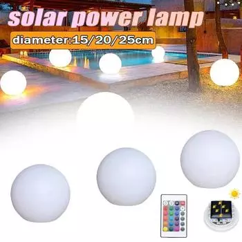 Solar Rechargeable LED Ball Light Color Changing Solar Ground Lamp IP67 Waterproof Outdoor Garden Light for Bar Yard Patio Path ball light