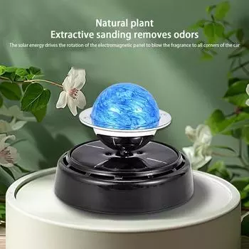 Solar Rotating Freshener Planet Fragrance Diffuser Odor Eliminator Car Fragrance Car Perfume Decoration For Men Women чёрный