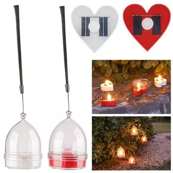 Solar Tea Light Led Candles Flameless Home Decor Outdoor Waterproof Solar Rechargeable Candles for Party Garden Tea Lights 1 PCS