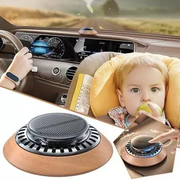 Solar Turbine Smart Silent Auto Aromatherapy Center Console Air Car Decorative Deodorant Interior Freshener Accessories Too W6A6