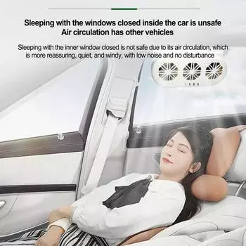 Solar/usb Type Car Electric Fan Car Quiet Small Fan Electrical Multi-angle Air Cooler Automotive Conditioning Fan Accessori P6V6