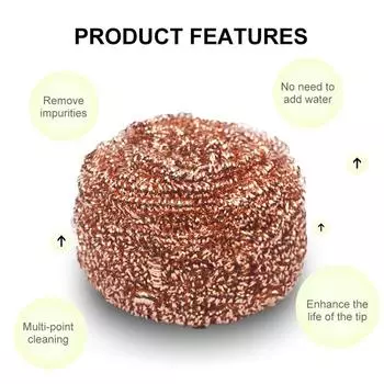 Soldering Iron Tip Cleaner Cleaning Steel Wire Ball Desoldering Cleaning Ball Welding Iron Mesh Filter Steel Ball Tin Remover