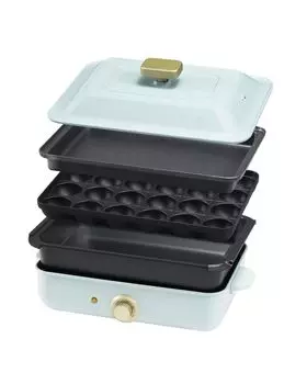 SOLEMOOD Плита для жарки Якинику Такояки Тип Универсальная Шабу Шабу Гриль Кастрюля Глубокая кастрюля Якинику Съемная пластина Съемная нагревательная пластина 1 Многоцелевая