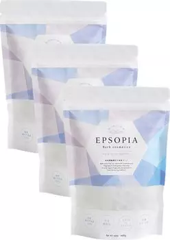 соли для ванн Магний Косметика для ванн Увлажняющая натуральная Мерная ложка прилагается Без запаха EPSOPIA x 3 шт. дополнительно 200 г x 3 (Набор 3) (внутренний
