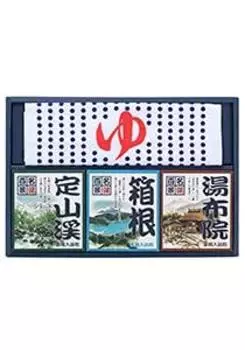 соли Goshu Yakuhin Знаменитые горячие источники 100 просмотров Соли для ванн 25 x 9 пакетиков с полотенцем Ингредиенты для горячих источников в индивидуальной упаковке Ассортимент Середина года