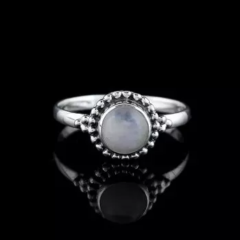Solid 925 Sterling Silver Ring, Women Ring, Moonstone Ring, Birthstone Ring, Gift For Her, Statement Ring 6