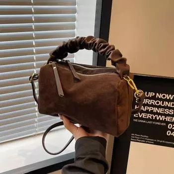 Solid Boston Design PU молния женские сумки через плечо трендовые швейные нитки бренд женские сумки через плечо