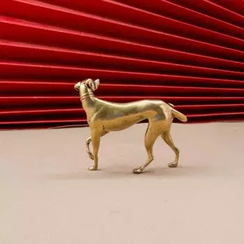 Solid Brass Copper Zodiac Dog Handmade Dog Miniatures Miniatures Figurines Home золотой