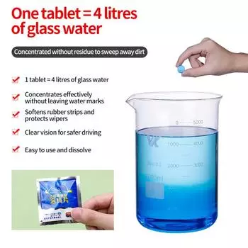 Solid Car Windshield Cleaner Effervescent Tablets Windscreen Window Dust Wiper Car Cleaning Tool Car Accessories