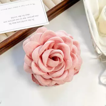 Solid Color Fabric Wers Large Claws For Women New Sweet Shark Clip French Wer Haripins Elegant Hair Accessories