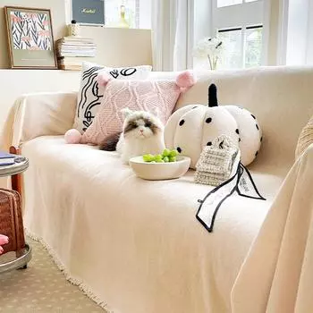 Solid Color Ins Cream Chenille Sofa Towel Universal All-inclusive Sofa Cover Cover Cloth 180*130cm