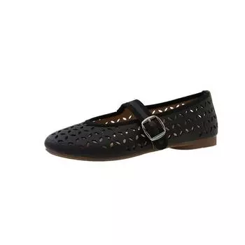 Solid color simple buckle women s shoes summer new light mouth flat bottom hollow hole shoes versatile casual shoes women 35