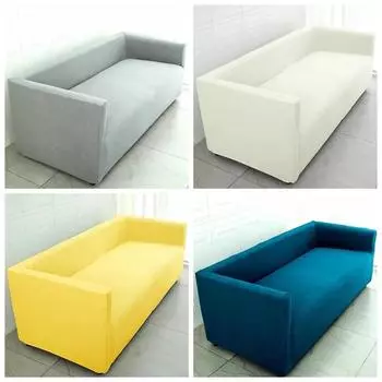 Solid Color Sofa Covers for Living Room Corner Couch Cover ArmChair Slipcover Chair Protector with Non Slip Elastic Bottom 60-80cm