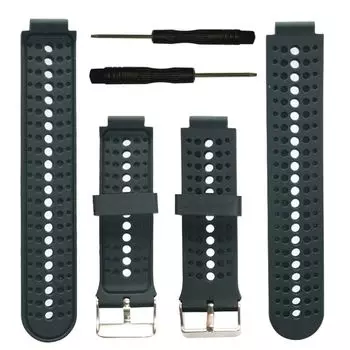Solid Color Soft Smart watch Bracelet Strap Replacement Wristbands Silicone Watch Band чёрный