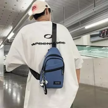 Однотонная сумка через плечо на молнии из оксфордского продукта, горячая распродажа, нейтральная мода, повседневная, мягкая, простая, популярная сумка на талию