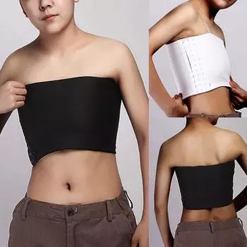 Solid Les Chest Binder Breath Mini mizer Грудь-майка Бюстгальтер L чёрный