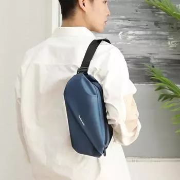 Solid Nylon Small Design Men s Waist Bag Simple and Fashionable Crossbody Bag Leisure Commuting Aesthetic Shoulder Bags чёрный