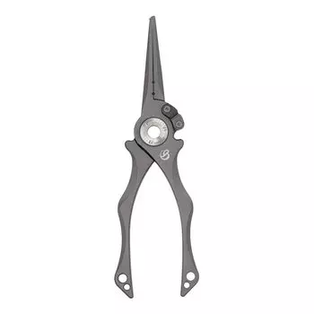 Solid SUS Pliers Titanium Stainless Steel Split Ring Fishing PE Compatible Jigging Tuna Hiramasa [Belmont] MP-261 [Black Coat] Rust-resistant