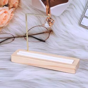 Solid Wooden Ring Earrings Display Stand With Microfiber Ring Holder Jewelry Organizer Storage Rack Showcase For Exhibition белый