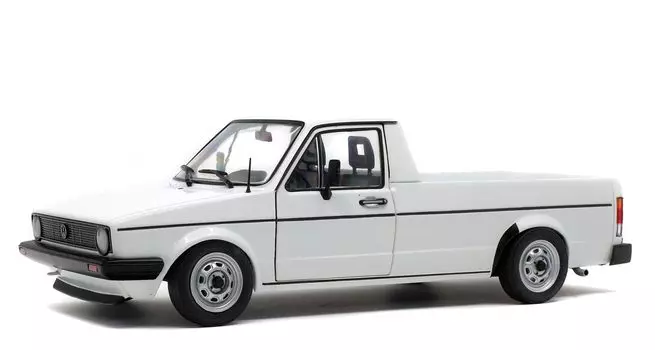 Solido 421185320 S1803501 VW Caddy MK1 Flatbed Truck Scale 1982 Model Car White Product Diecast 118 Category [Item] белый