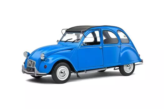 Solido Citroen 2CV 6 1982 Синий SOLIDO CITROEN 2CV6 BLEU PETROLE Мини-автомобиль 1/18 [Товар]