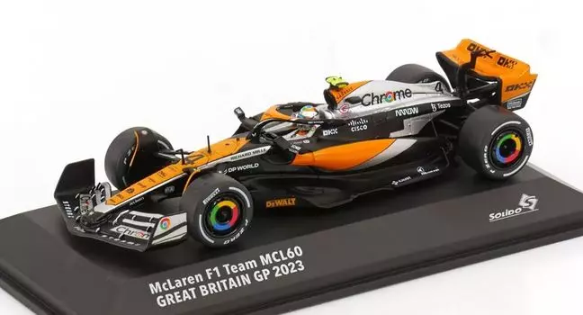Solido McLaren F1 Lando Norris British GP 2023 2 место SOLIDO LANDO NORRIS Mini Car S4317801 1/43 MCL60#4 [Предмет]