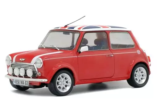 Solido Mini Cooper S 1997 Jack Roof SOLIDO MINI COOPER Mini Car S1800604 1/18 1.3L Red/Union [Item] красный