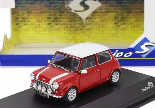 Solido Mini Cooper Sport 1997 Stripe SOLIDO MINI Cooper Sport 1/43 Red/White [Item] красный