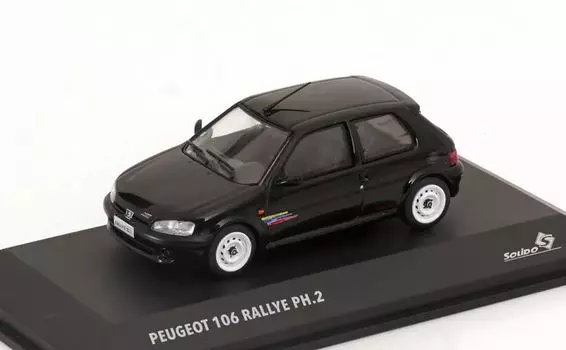 Solido Peugeot 106 Phase 2 Rallye 2001 Black SOLIDO 106 Rallye Mini Car 1/43 [Item] чёрный