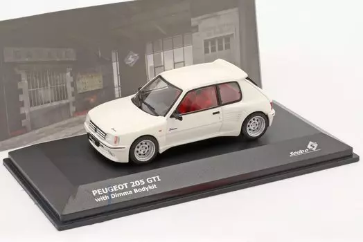 Solido Peugeot 205 GTI DIMMA 1991 White SOLIDO PEUGEOT 205 GTI DIMMA BODYKIT S4310801 1/43 [Item]