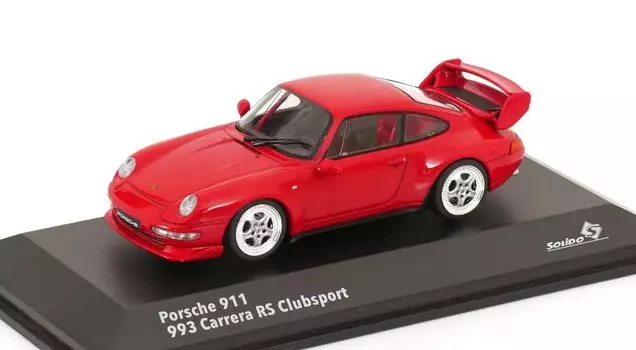 Solido Porsche 911 993 RS Clubsport Красный SOLIDO RS Clubsport Мини-автомобиль 1/43 [Предмет] красный