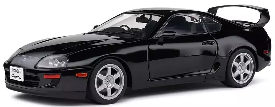 Solido Toyota Supra A80 1993 Черный SOLIDO Supra Mini Car S1807606 1/18 [Товар] чёрный
