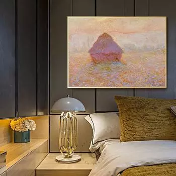 Солнце в тумане Ретро выставка Холст Настенный постер эстамп Гостиная поп-арт украшение дома 21cm30cm NoFrame