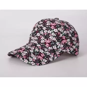 Солнцезащитная бейсболка с розовым цветочным принтом для женщин, повседневная Sp AUBURN