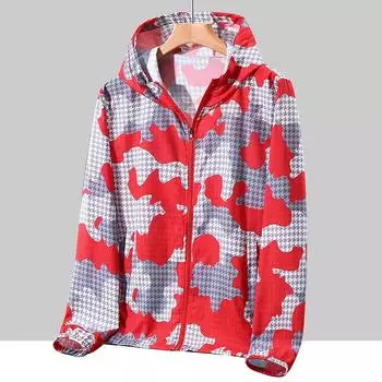 Солнцезащитная куртка мужская ветровка большого размера женская куртка для бега пальто женская тонкая повседневная спортивная верхняя одежда M жёлтый