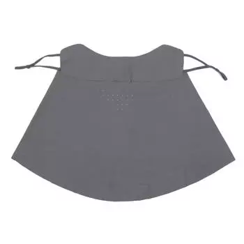 Солнцезащитная маска бесследная для женщин однотонная анти-ультрафиолетовая летняя дышащая тонкая маска-покрытие для лица для защиты от УФ-лучей, для велоспорта One Size темно-серого