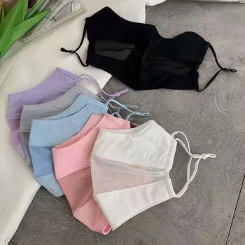 Солнцезащитная маска - полностью покрывает лицо, дышащая тонкая маска, регулируемое крепление для ушей