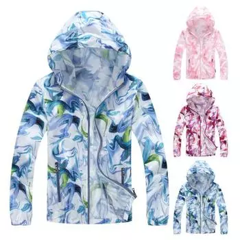 Солнцезащитная одежда для мужчин и женщин, легкое солнцезащитное пальто с длинными рукавами и карманами на молнии, защита от ультрафиолета XL фиолетовый