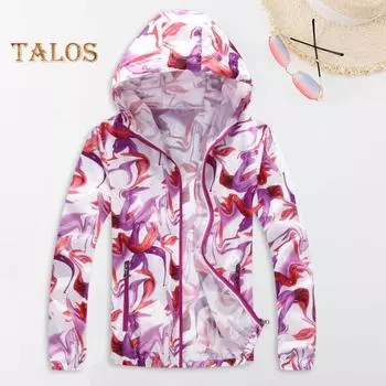 Солнцезащитная одежда для мужчин и женщин, легкое солнцезащитное пальто с длинными рукавами и карманами на молнии, анти-УФ-пальто 3XL фиолетовый