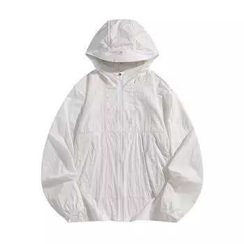 Солнцезащитная одежда для мужчин, кожаная одежда для женщин, летняя тонкая солнцезащитная одежда UPF50+, кардиган с защитой от ультрафиолета, спортивный топ для рыбалки XXXL белый