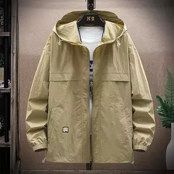 Солнцезащитная одежда для мужчин, летняя тонкая уличная дышащая куртка из ледяного шелка с добавлением жира больших размеров, мужская тонкая уличная дышащая куртка больших размеров 8XL