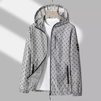 Солнцезащитная одежда для мужчин Новая летняя легкая и быстросохнущая для рыбалки на открытом воздухе Защита от ультрафиолета Ледяная на ощупь одежда для кожи Солнцезащитная куртка M