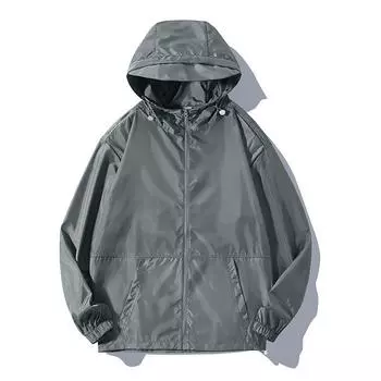 Солнцезащитная одежда для улицы, мужская летняя легкая защита от ультрафиолета, быстросохнущая дышащая куртка из шелка S хаки