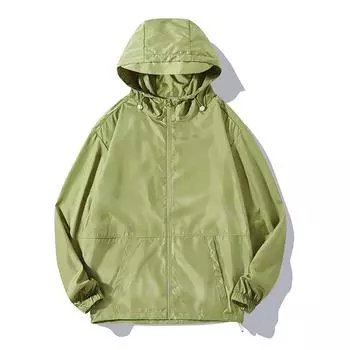 Солнцезащитная одежда для улицы, мужская летняя легкая защита от ультрафиолета, быстросохнущая дышащая куртка из шелка S хаки