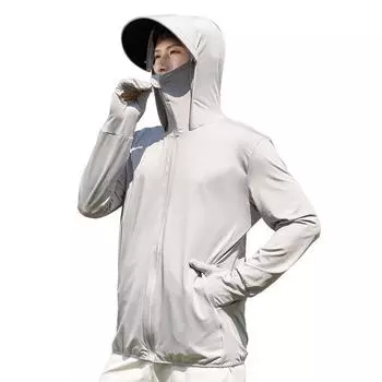 Солнцезащитная одежда, летняя прохлада из ледяного шелка, солнцезащитная рубашка, устойчивая к ультрафиолетовому излучению куртка, быстросохнущая L