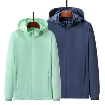 Солнцезащитная одежда Мужская летняя куртка Ice Silk Thin Breathable с защитой от ультрафиолета для рыбалки на открытом воздухе Мужская солнцезащитная одежда L