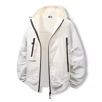 Солнцезащитная одежда Мужское летнее тонкое пальто Легкое и новое УФ Защита от солнца для рыбалки на открытом воздухе Мужская быстросохнущая S