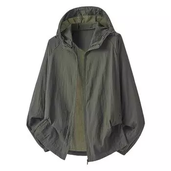 Солнцезащитная одежда с капюшоном, ультратонкая, дышащая, легкая, для улицы, рубашка с защитой от солнца UPF70+ XXXXXL