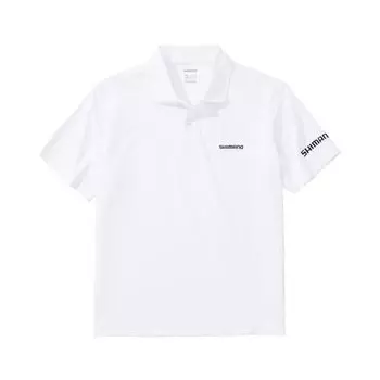 Солнцезащитная рубашка-поло белая XL [Shimano] SH-063Y белый